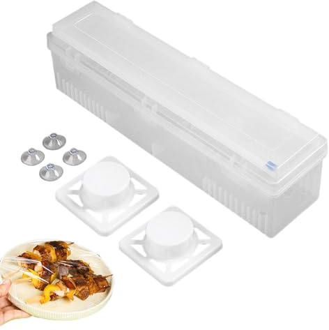 Distributeur en aluminium - Coupe-diapositives pour film alimentaire réutilisable | Distributeur d'emballage réutilisable pour la maison avec coupe-diapositives pour la maison, café