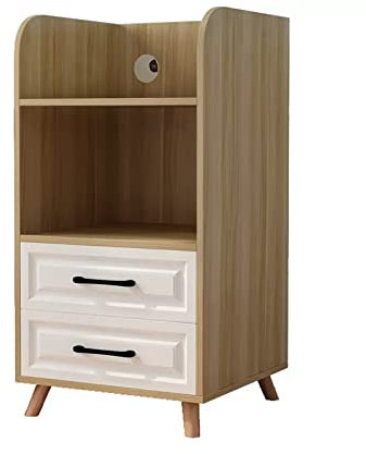 Druckerständer aus Holz mit verschiebbaren Schubladen, 4 Ebenen, Druckertisch für Faxgerät, Scanner, Dateien und Bücher, Regal