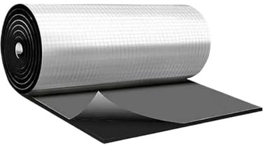 insonorisation Tapis D'isolation Phonique pour Capot Porte Toit Pare-feu Voiture Insonorisant Auto-adhésif pour Toit Amortissement Étanche Véhicule(15MM)