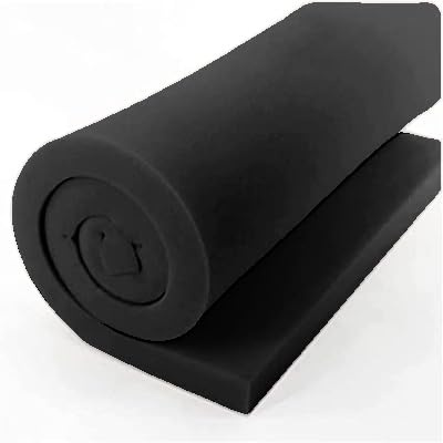 Viglietti Skumgummi för högdensitetsstoppning, anpassningsbart expanderat polyuretan, perfekt för soffor, fåtöljer och husbilsmadrasser (storlek 100 x 200 h. 1 cm)