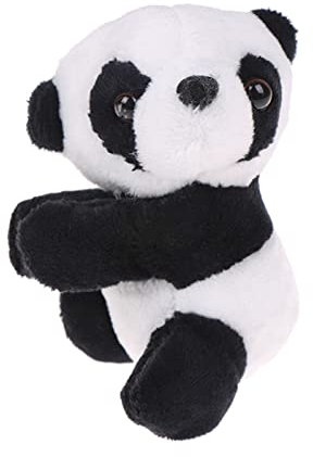 Clip de panda de peluche de 4 pulgadas, color blanco y negro para abrazar a muñecas, clip de cortina para cortinas de cuentas