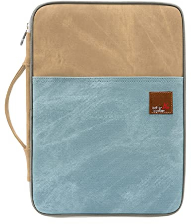 Segeltuch Portfolio Schreibmappe Tablettasche Ordnungsmappe Tragbare Aktenmappe mit Reißverschluss Dokumententasche für Kleingeräte Handy Tablet iPad Papier Notizbuch Stift Rotwein