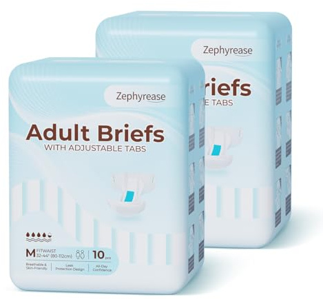 Zephyrease Inkontinenz-Pants für Erwachsene, Unisex & diskret – Ultra-saugstark für Nacht & Tag, ideal bei Harninkontinenz & Wochenbett. (M, stück, 20)
