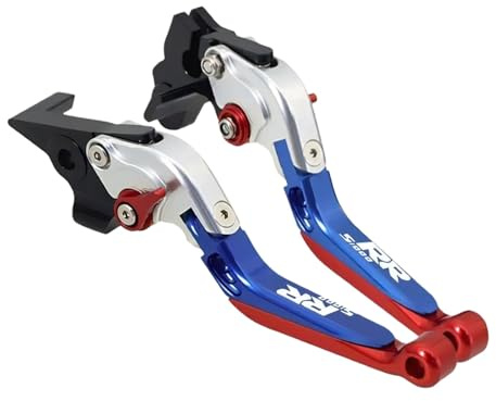 MreQNing Manetas freno ajustables Manetas freno y embrague plegables y extensibles CNC ajustables motocicleta PARA B&M&W S1000 RR S1000RR S1000-RR 2010-2023