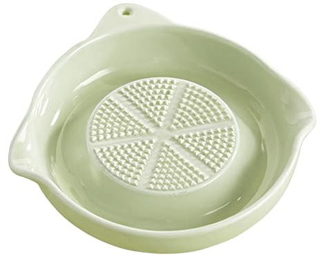 Plato rallador de ajo de cerámica, herramienta trituradora de jengibre, para cúrcuma, cebolla, jengibre, ajo, queso, preparación de alimentos, cocina, catering, restaurante