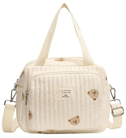 Nymora Große Wickeltasche Bag, Kompakte Baby Windeltasche & Reisetasche, Vielseitige Tragetasche mit Schultergurt (design-2)