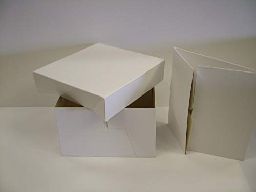 White Cake Box - 10 Inch With Removable Lid, Pack Quantity (50)