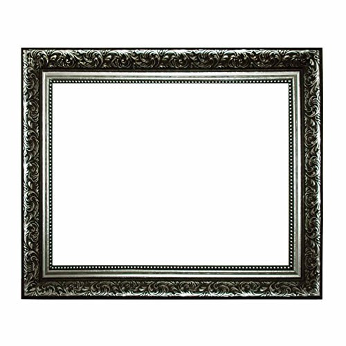 Neumann Bilderrahmen Cadre Baroque 10939, Ornements en Argent ARG, comme Un Cadre Vide, 60x80 cm