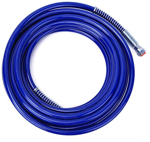 6.3mm (1/4in) Paint Spray Hose Airless Sprayer Gun Flexible Fiber Tube High Pressure Universal Blue Color 10 Meters 3265Psi