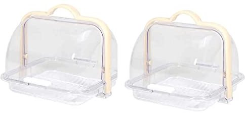 Bella Portapane Portapane classico in plastica trasparente con contenitore per il pane con coperchio arrotolabile di grande capacità Contenitore per la conservazione del pane ventilato Moda Generoso