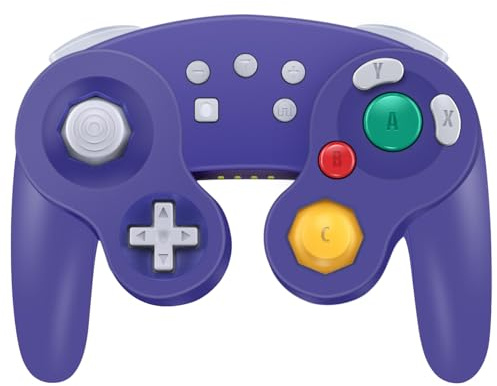 HaeBorl Wireless Controller for Nintendo Switch, Wireless Switch Pro Controller with 600mAh Built-in Battery for Nintendo Switch/Switch OLED/PC/Steam, Auto Turbo,Wake-up/Screenshot Function, Purple