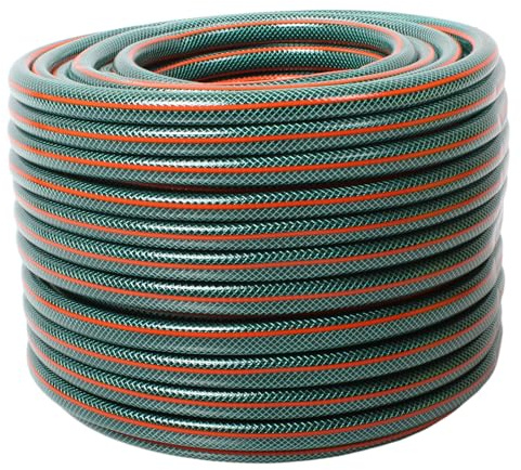 Gartenschlauch Schlauch 1 Zoll 20m 30m 50m Grün Gelb Wasserschlauch Varianten (20m Grün)