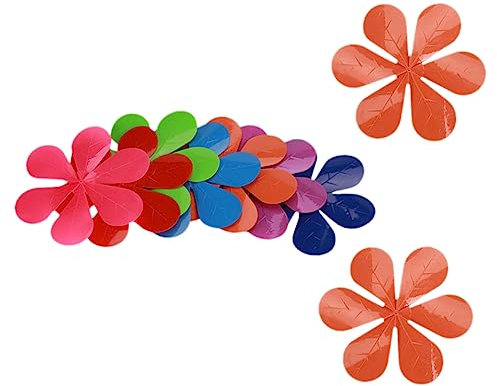 Warmhm 9pcs Hanging Wind Decorations Plastic Windmill Decor Garden Windmill Decor for Outdoor