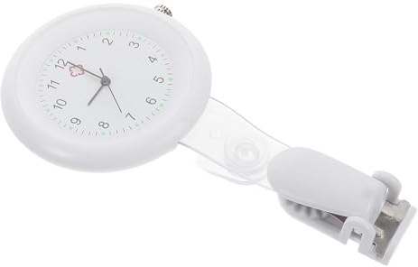 BESTYASH Reloj De Enfermera Médica De Bolsillo Broche De Cuarzo Reloj De Solapa y Sencillo para Enfermeras y Médicos Entornos Clínicos