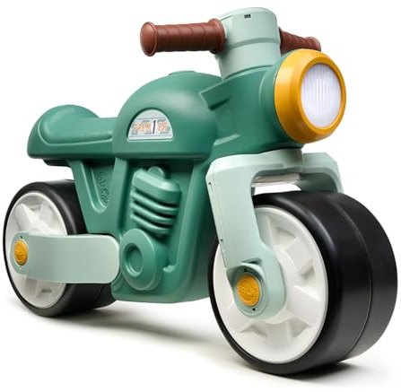 Falk - Draisienne Moto Prem1er - Guidon directionnel - Dès 12 Mois, Vert | Roues extra larges et silencieuses - Contient au moins 75% de Plastique recyclé - Fabriqué en France - Vert - 451S