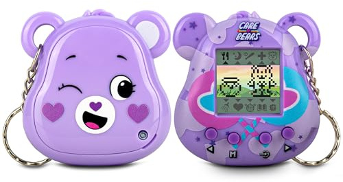 Care Bears Digital Pet - Share Bear Nano Pet with Care Features, 1.4” Inch Screen, Handheld Interactive Virtual Pets for Kids, Collectible Electronic Toy, Battery Included
