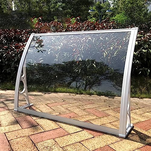 C ytterdörrsskydd – UV-harts uteplats verandaskydd, självrengörande regnskydd för utomhusingångar 80 x 440 cm (32 x 173 tum) – skydd för fram/bakdörr.