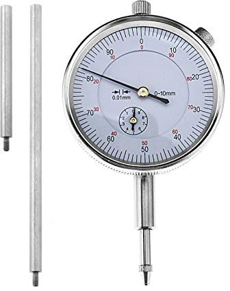 Create idea Messwerkzeuge Messuhr 50+100mm+Dial Mechanische Messuhr Sondenanzeige Zifferblatt Test Messbereich 0-10mm Dial Test Indicator