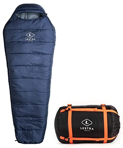 Lestra Sport  Mont Everest 220 - Sac de Couchage Toutes Saisons - T° Limit Confort -05°C - Confortable & Performant - Adulte - 220 x 80 cm - 1,850kg