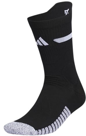adidas Unisex Adizero Fußballsocken, gepolstert, 2.0 (1 Paar), Schwarz/Weiß, L