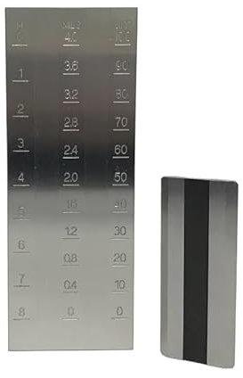 NURII Doppelrillen-Hegman-Grindometer, Schaber-Mahlfeinheitsmessgerät(PSDouble 0-100um)
