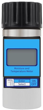 Misuratore di umidità digitale, Misuratore di umidità potabile, misuratore di temperatura, igrometro, tester di umidità, display a luce nera,per legno e cartone
