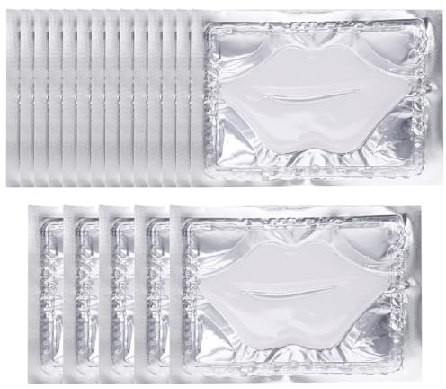 ULTECHNOVO Mascarilla Labial Exfoliante E Hidratante de Fibra Vegetal de Color Claro Cuidado Diario de Labios Secos, Paquete de 25 Almohadillas Ideales para Uso en Casa