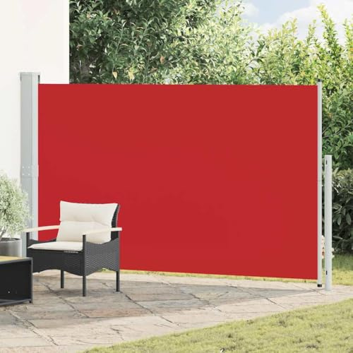 Genérico Toldo Lateral retráctil de jardín Rojo 180x300 cm,Jardín,Artículos de Exterior,Sombrillas-313404