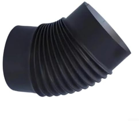 Tubo de codo de 45 grados, tubo de acero inoxidable de 150 mm para chimenea flexible, ajuste directo de la dirección del humo, conector resistente a altas temperaturas, actualización de instalación de