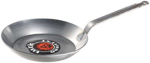 turk Bratpfanne 22 cm mit flachem Stiel und Öse SCHWERE AUSFÜHRUNG Serie 662 (H.Nr. 66222)