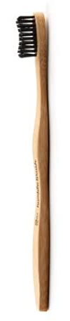 The Humble Co. Bambu tandborste svart | mjuka borst | biologiskt nedbrytbar, miljövänlig, vegansk, rekommenderas av tandläkare (1-pack)