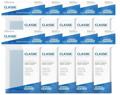 Ultimate Guard 1000 Card Sleeves Schutzhüllen Sleeves (66x93mm)