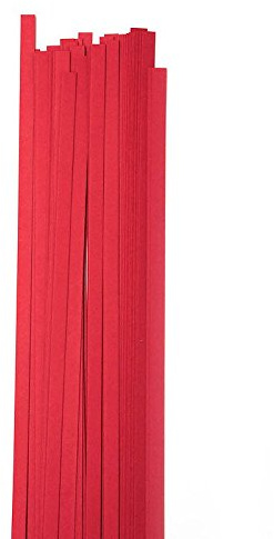 Karen Marie Klip: Quilling Papierstreifen Lampone Rot, 5x450mm, 115 g/m2, 80 Streifen