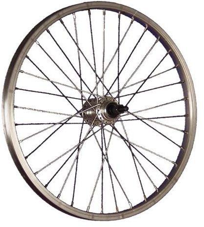 20 Zoll Hinterrad Büchel Aluminumfelge Schraubkranznabe 5-8 Fach - Silber