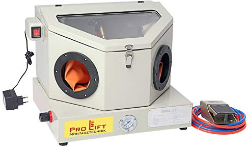 Pro-Lift-Werkzeuge Sandstrahlkabine 30 Liter inkl. Zubehör