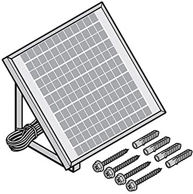 Hörmann Solarmodul SM24-1, 10m Anschlussleitung + Zubehör für Garagentorantriebe
