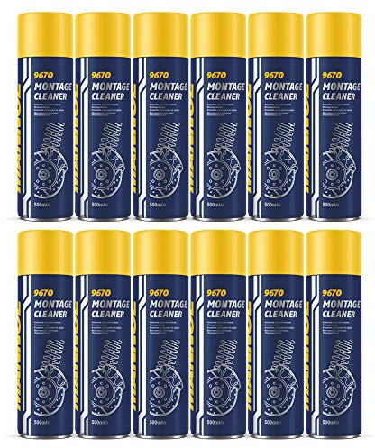 MANNOL 12 x 9670 Montage Cleaner 500ml Bremsenreiniger