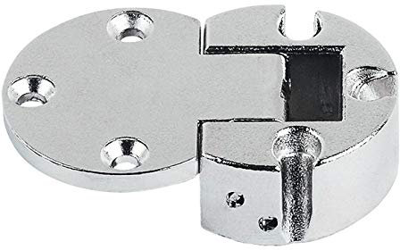 1 pc x Plano Medial Flap Hinge - 90° Degrees Opening Angle Nickel Plated
