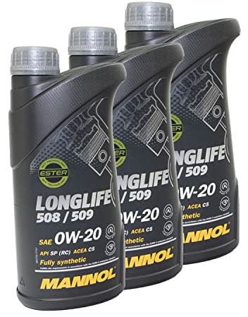 Motoröl Motor Öl MANNOL 0W-20 O.E.M. Longlife 508/509 3 X 1 Liter