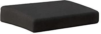 chilly pilley Gartenkissen für Polyrattan Möbel Gartenstuhlauflagen Hochlehner Sitzpolster Sitzkissen Gartenstuhl Waschbar Abnehmbar mit Reißverschluss (Sitz 60x60x15 schwarz)