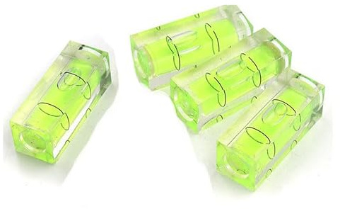 zalati Nivel de burbuja 10 piezas Nivel de burbuja cuadrado Mini para equilibrio de instrumentos - 15 * 15 * 40
