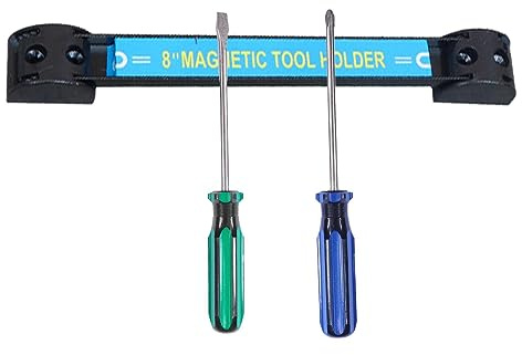 Barra Magnetica per Attrezzi, Resistente, con Barra Magnetica, Grande capacità e Strisce magnetiche Regolabili, per Garage e banco da Lavoro