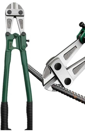 puzzlegame Cortapernos para Trabajo Pesado,Cortapernos para Cerraduras, Cortacables Cortador de cerraduras, Cortador de tornillos de acero, herramientas manuales de corte de pernos eléctrico de 14