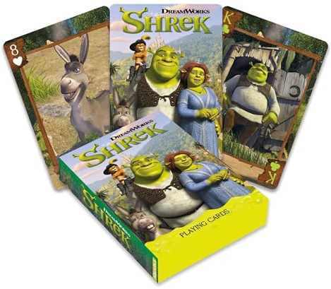 Aquarius Shrek-Spielkarten – Kartendeck mit Shrek-Design für Ihre Lieblingskartenspiele – Offiziell lizenzierte Shrek-Merchandise-Artikel und Sammlerstücke