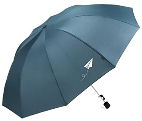 Reseparaply Vikbart reseparaply Stort hållbart trädgårdsparaply Lättvikts bärbart parasoll utomhus sol- och regnparaplyer står upp mot snöstorm (grön 108 * 68cm)