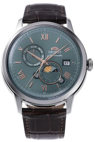 Orient Classic Bambino Sun & Moon Herren-Armbanduhr, automatisch, manuell, mechanisch, klassisch