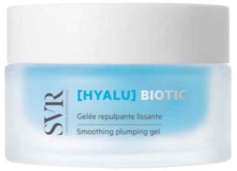 SVR - [HYALU] Biotic - Gelée Régénérante Repulpante – Hydratation 48h & Éclat – Peaux déshydratées, sensibles, ridées – Probiotiques, Acide hyaluronique, Vitamine C – 50 ml