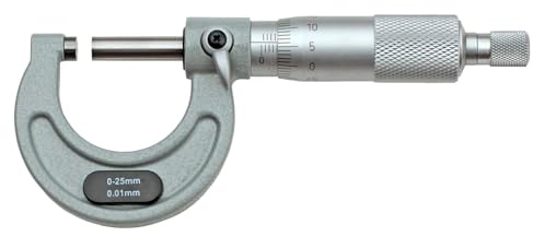 ASIMETO Bügelmessschraube analog, 0,01 mm, Messbereich 100-125 mm | Ablesung 0,01 mm, nach DIN 863, Hartmetall-Messflächen, mit Ratsche, Messbereich 100-125 mm, inkl. Etui