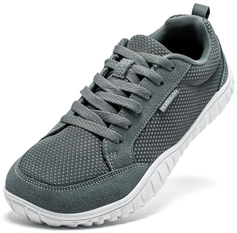 HOBIBEAR Zapatillas Deportivas de Punta Ancha para Mujer y Hombre Zero Gotas Antideslizantes Zapatos Deportivos Descalzos para Trotar y Caminar