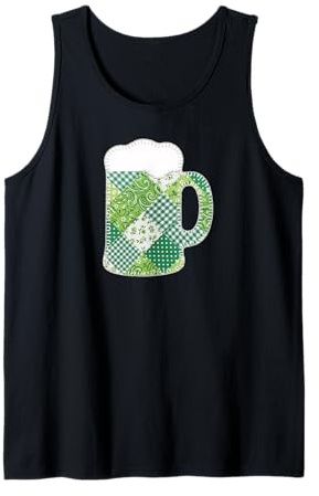 Chope à bière matelassée pour la Saint-Patrick 2026 Débardeur